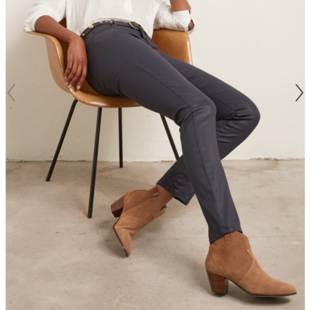 GERARD DAREL Marcelle JEANS waxed black jeans